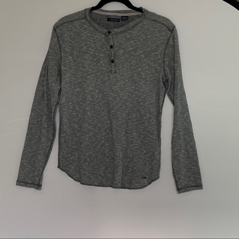 DKNY JEANS Heather Gray Long Sleeve Sweater Size S